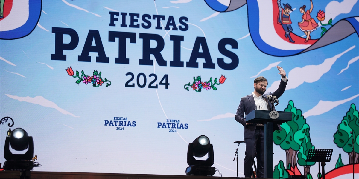 S.E. el Presidente de la República, Gabriel Boric Font, encabeza inauguración de las Fondas del Parque O'Higgins