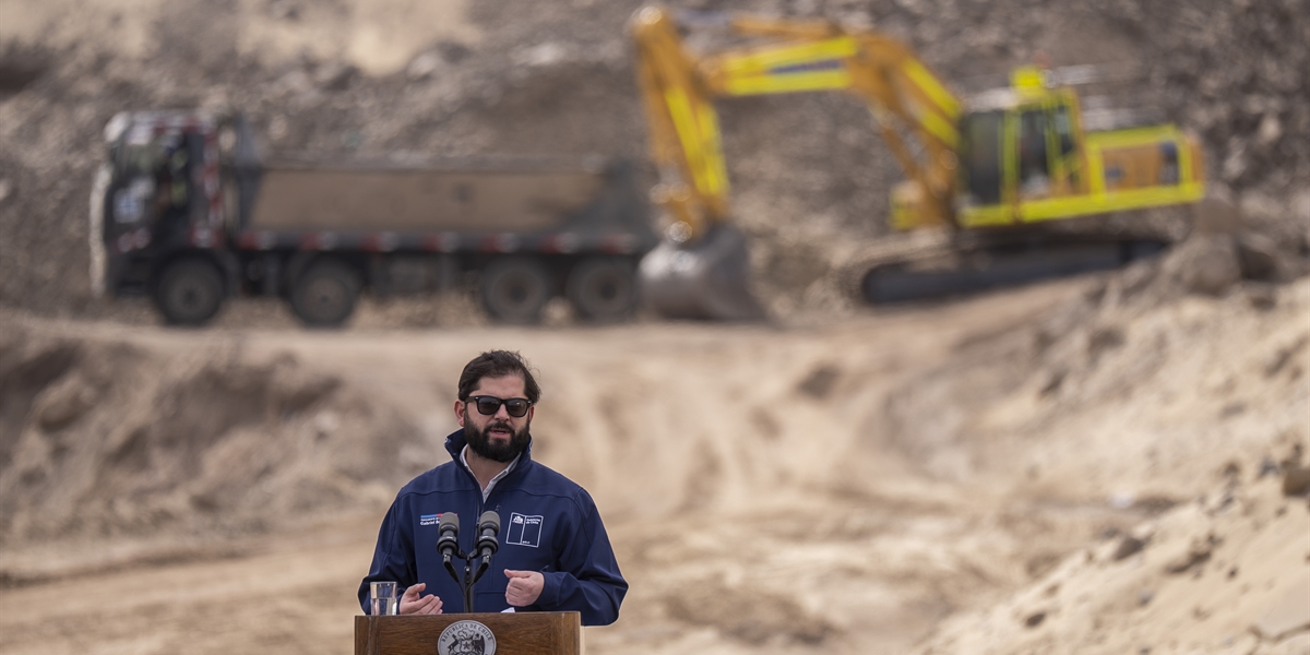 S.E. el Presidente de la República, Gabriel Boric Font, encabeza inicio de obras de control aluvional en Quebrada Bonilla, Antofagasta