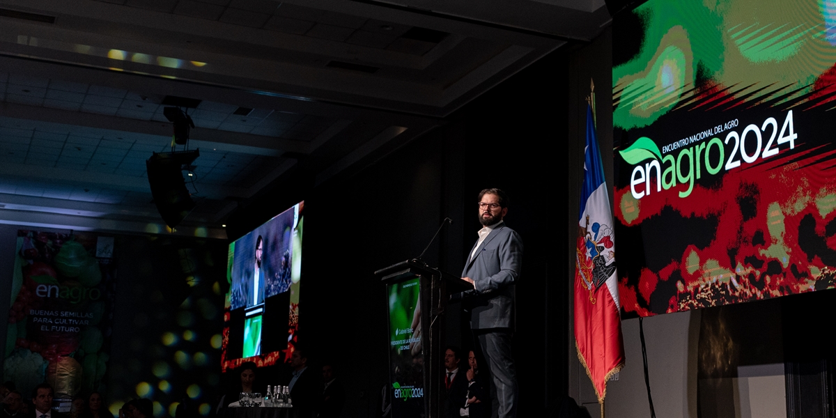 S.E. El Presidente de la República, Gabriel Boric Font, asiste a Enagro 2024