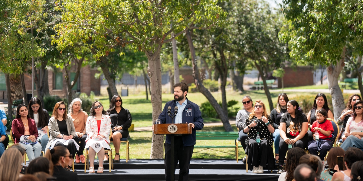 S.E. el Presidente de la República, Gabriel Boric Font, encabeza la presentación de avances en materia de responsabilidad parental y pago de pensión de alimentos