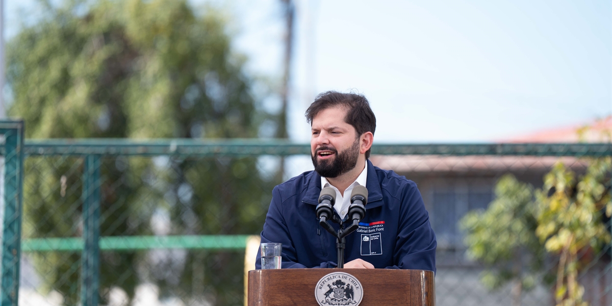 S.E. el Presidente de la República, Gabriel Boric Font, encabeza el lanzamiento del programa Comunidad Crece
