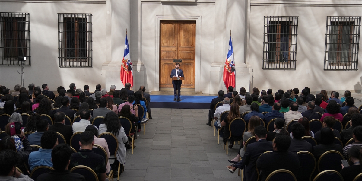 S.E. el Presidente de la República, Gabriel Boric Font, encabeza la conmemoración del Día Internacional de los Derechos Humanos