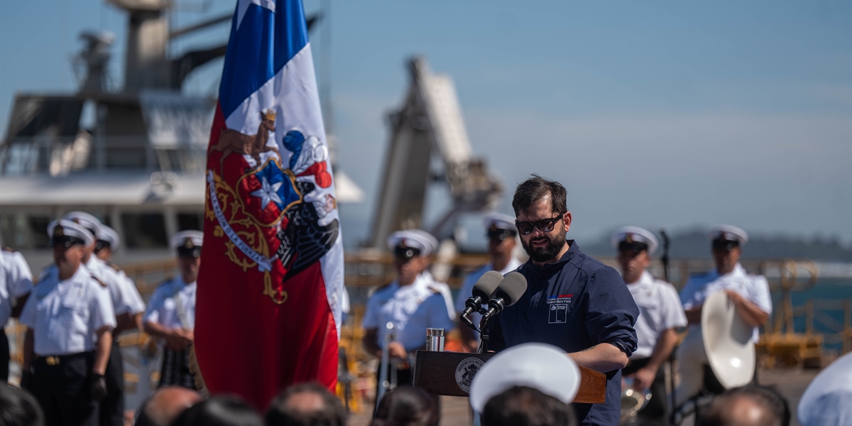 S.E. el Presidente de la República, Gabriel Boric Font, encabeza el lanzamiento del Plan Nacional Continuo de Construcción Naval