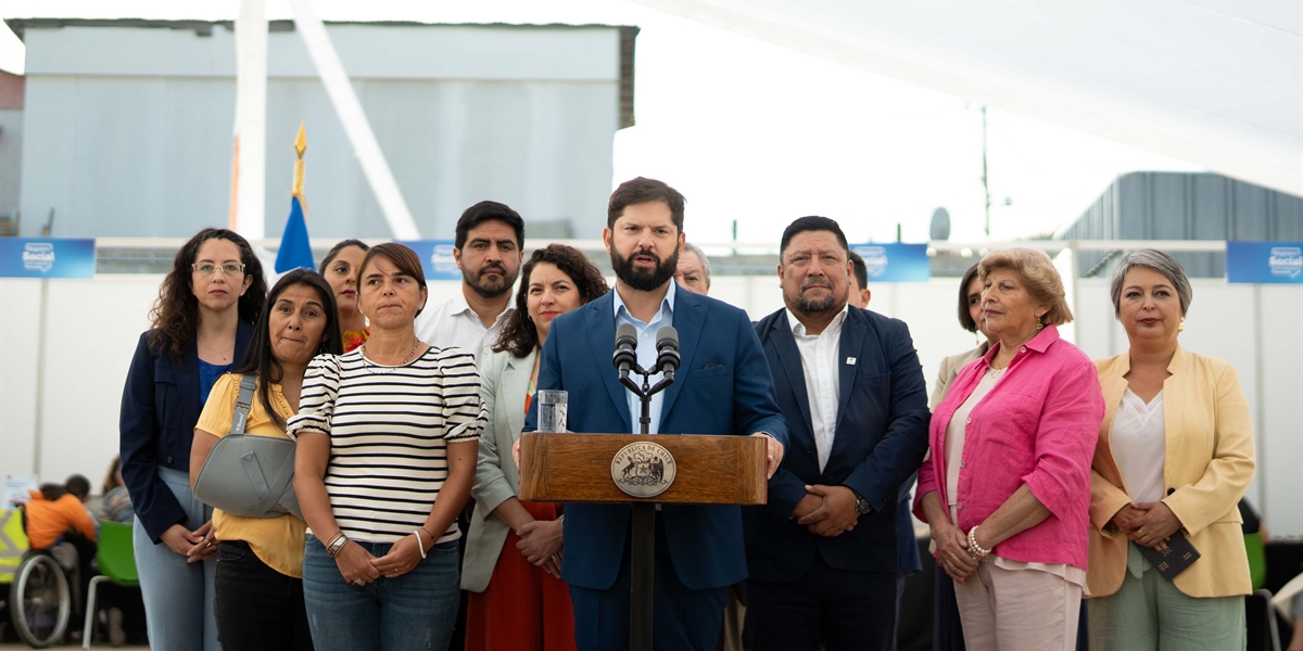 S.E. el Presidente de la República, Gabriel Boric Font, participa del Operativo de actualización del Registro Social de Hogares para acceder a los bonos y beneficios entregados por el Estado