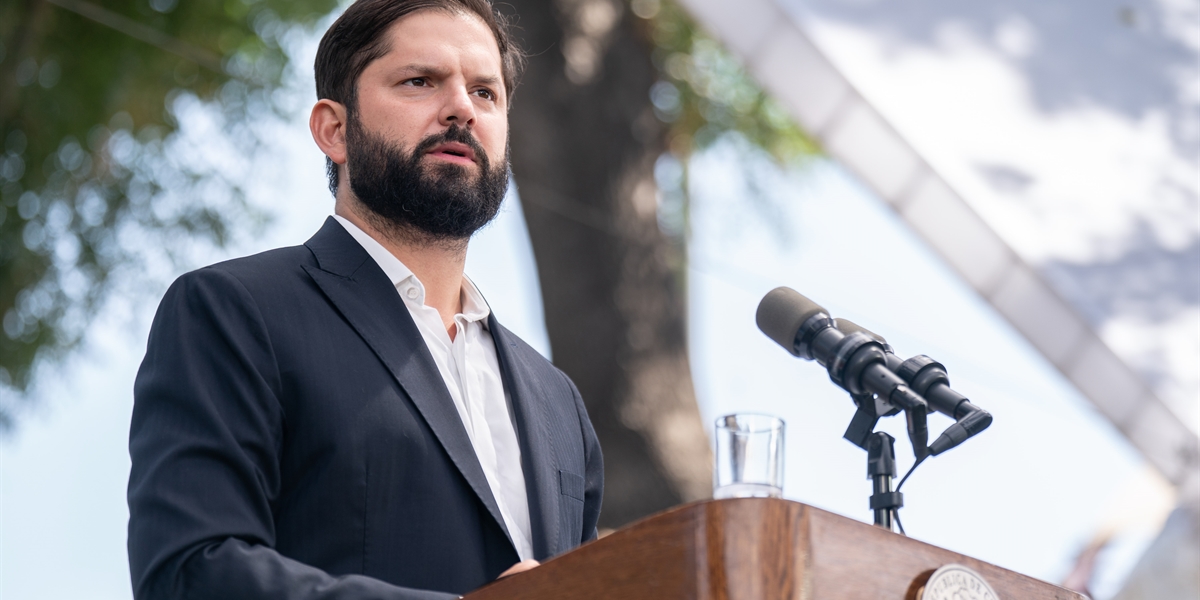 S.E. el Presidente de la República Gabriel Boric Font, participa de la presentación de la primera Política Nacional de Apoyos y Cuidados