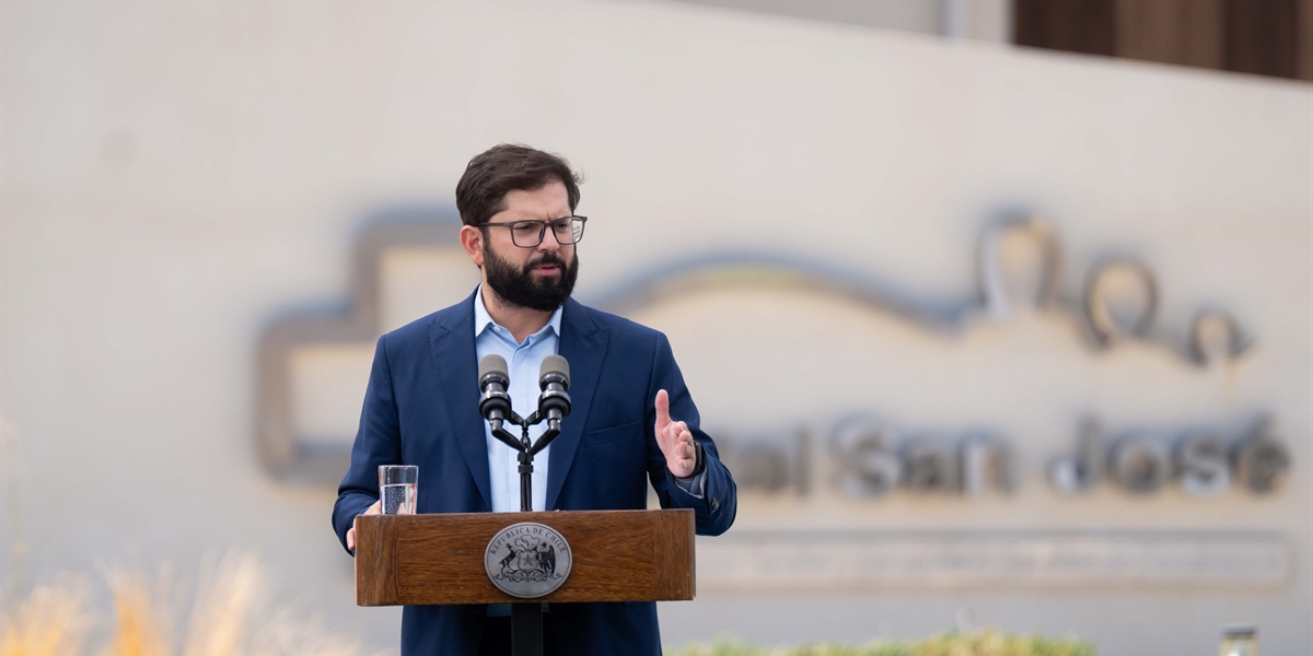 S.E. el Presidente de la República, Gabriel Boric Font, encabeza la ceremonia de inauguración del Hospital San José de Casablanca
