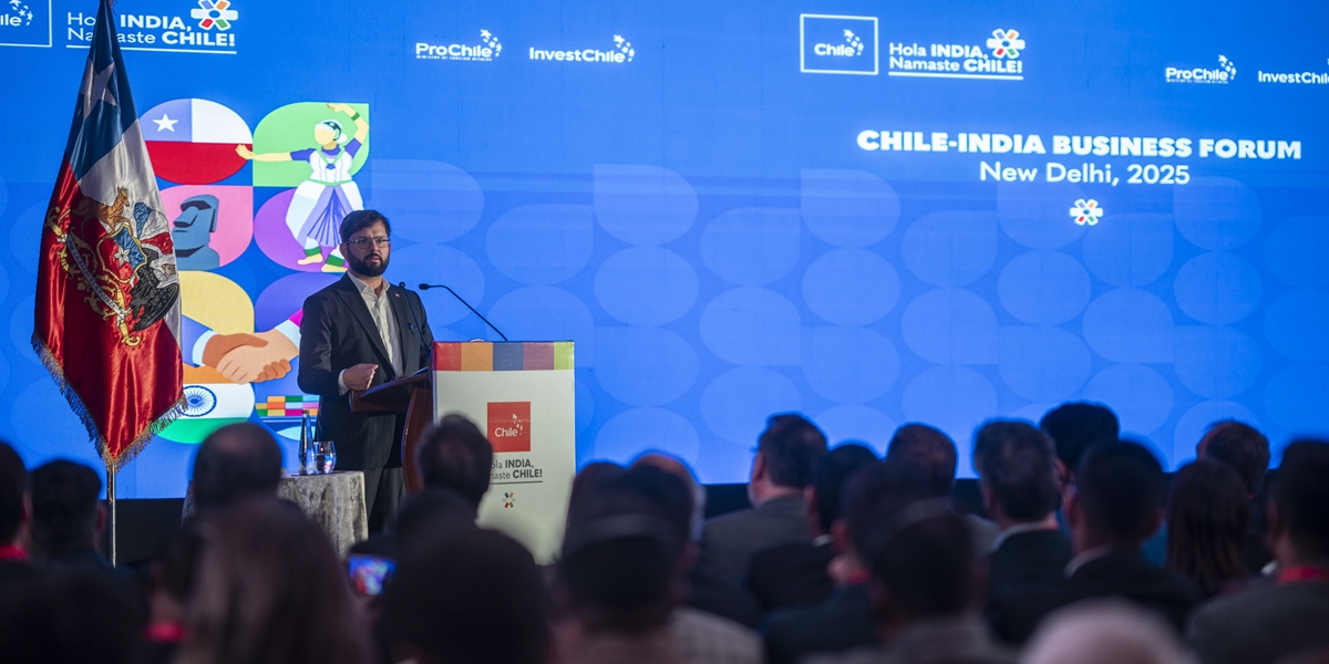 S.E. el Presidente de la República, Gabriel Boric Font, encabeza encuentro Empresarial Chile-India