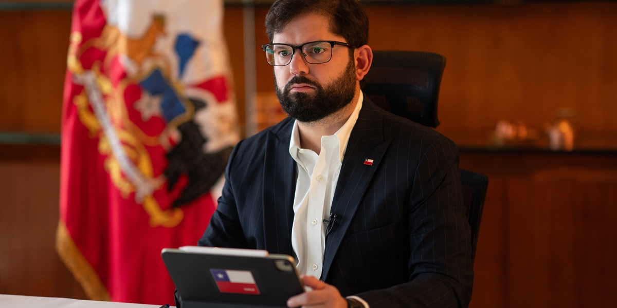 S.E. el Presidente de la República, Gabriel Boric Font, participa de reunión virtual de alto nivel sobre cambio climático y transición justa