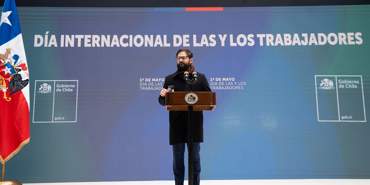 S.E. el Presidente de la República, Gabriel Boric Font, encabeza conmemoración del Día Internacional de las Trabajadoras y Trabajadores