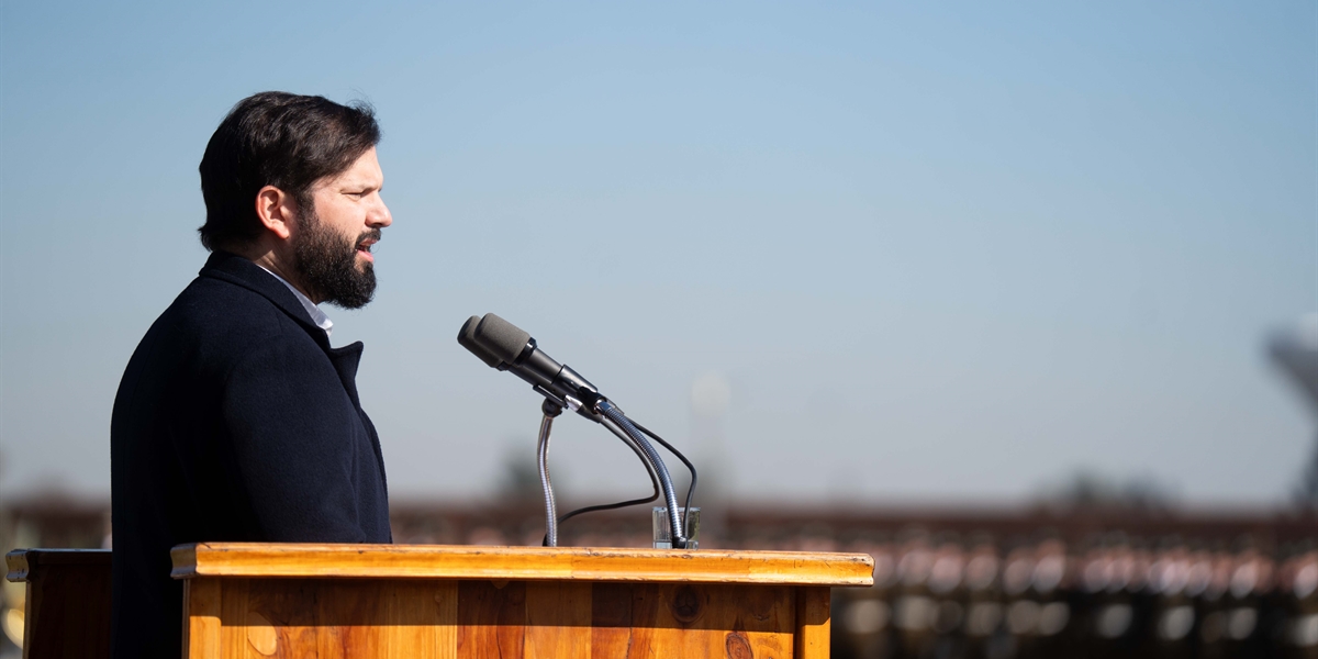 S.E. el Presidente de la República, Gabriel Boric Font, participa de la ceremonia de egreso de la Escuela de Formación de Carabineros de Chile