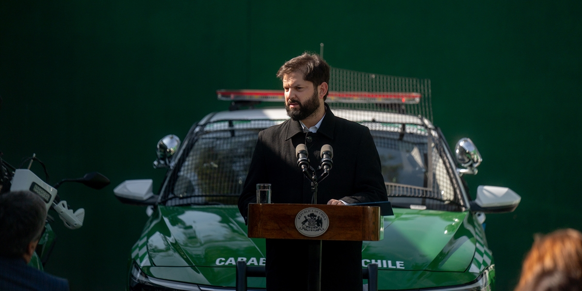 S.E el Presidente de la República, Gabriel Boric Font, encabeza la inauguración de la subcomisaría San Luis de Peñalolén
