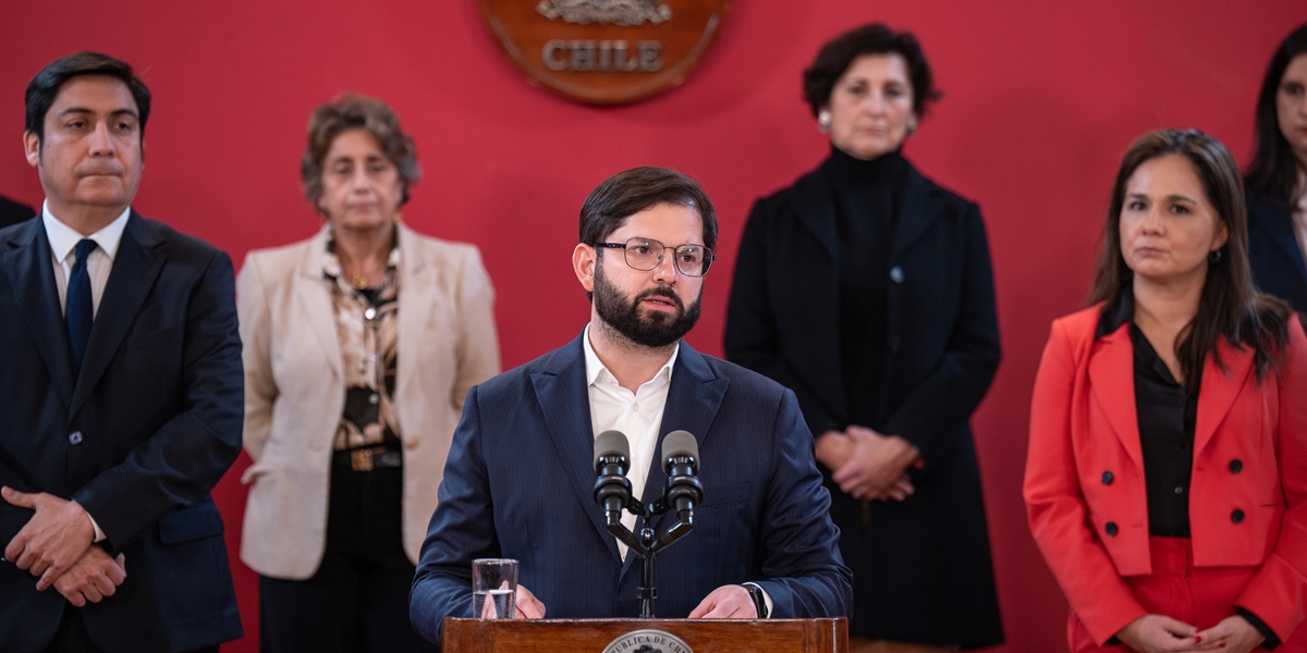 S.E. el Presidente de la República, Gabriel Boric Font, realiza cambio de gabinete