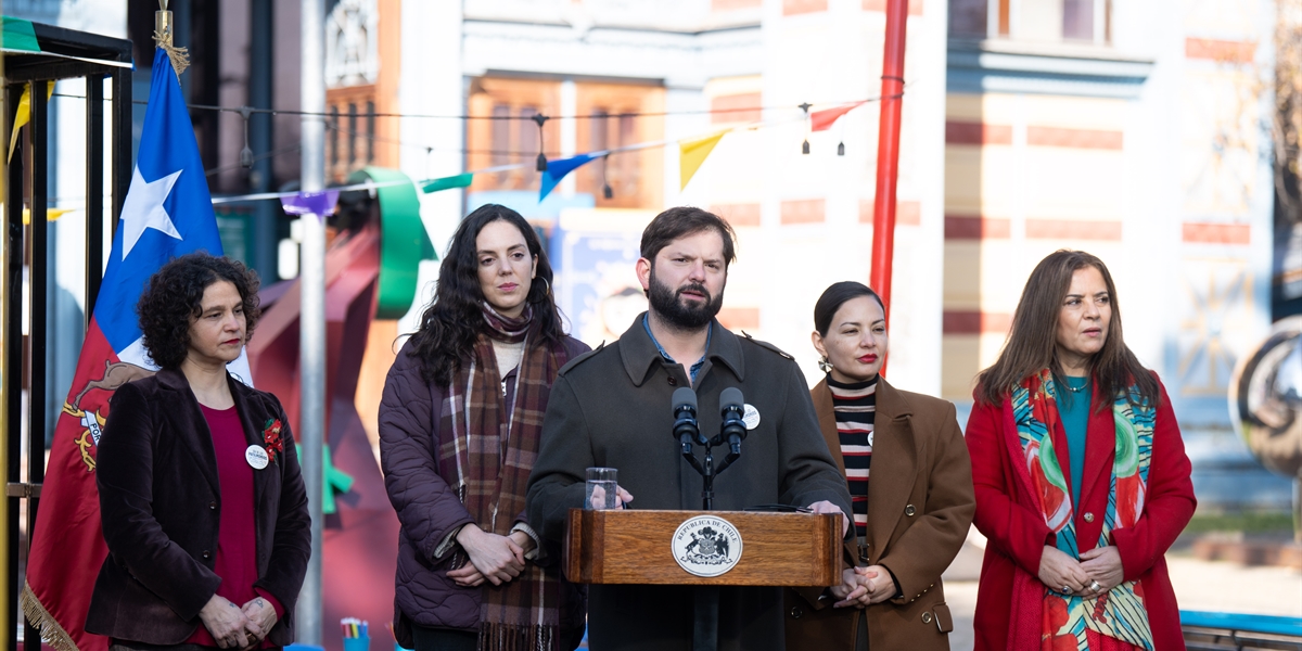 S.E. el Presidente de la República, Gabriel Boric Font, visita el Museo Artequin en el marco del Día de los Patrimonios de Niñas, Niños y Adolescentes