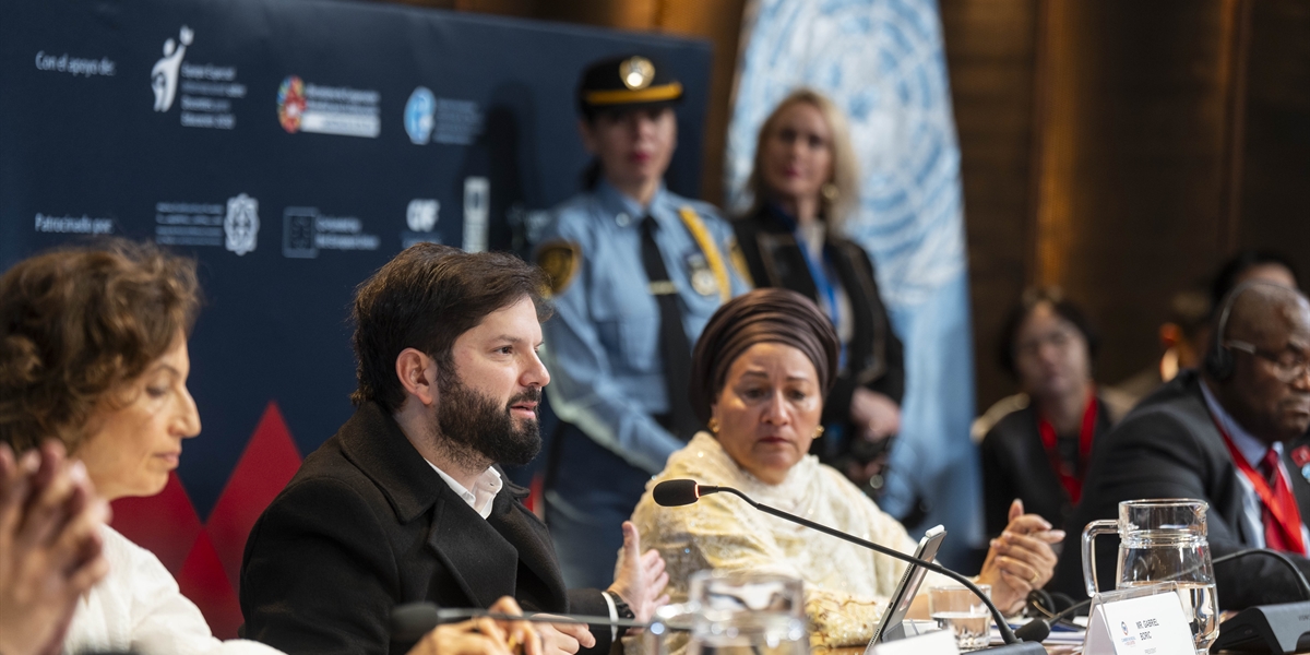 S.E. el Presidente de la República, Gabriel Boric Font, encabeza encabeza la ceremonia inaugural de la Cumbre Mundial Docente