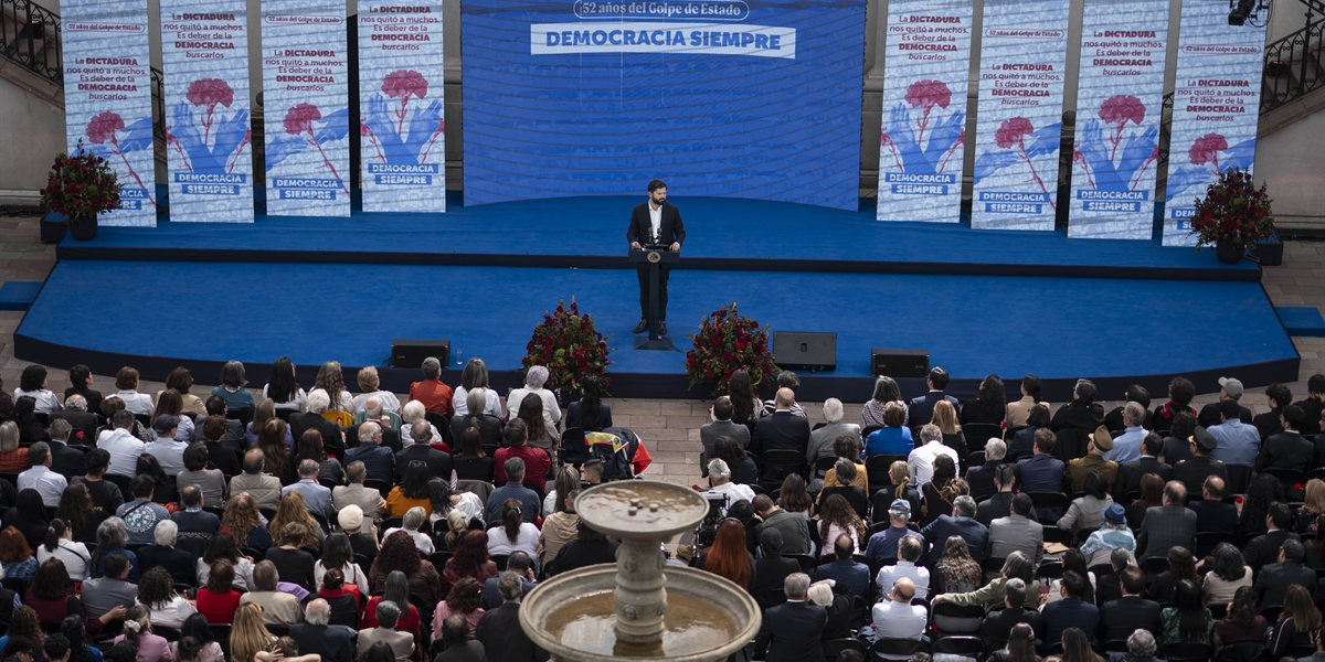S.E. el Presidente de la República, Gabriel Boric Font, encabeza acto de conmemoración de los 52 años del golpe de Estado en Chile