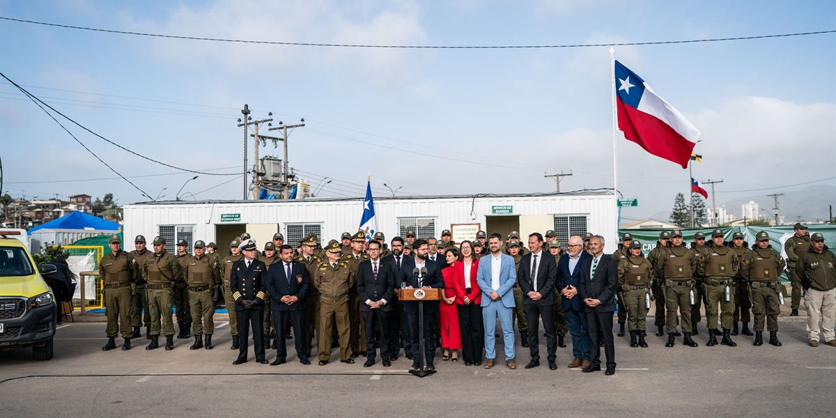S.E. el Presidente de la República, Gabriel Boric Font, encabeza la inauguración de la Comisaría Temporal de la Fiesta de La Pampilla 2025
