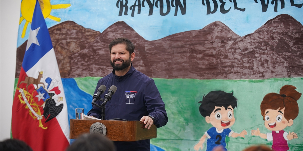 S.E. el Presidente de la República, Gabriel Boric Font, inaugura el Jardín Infantil y Sala Cuna "Rayün del Valle"