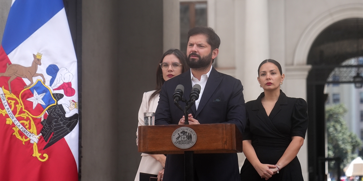 S.E. el Presidente de la República, Gabriel Boric Font, entrega declaraciones sobre el Duelo Oficial decretado por el fallecimiento del destacado actor nacional, Héctor Noguera Illanes
