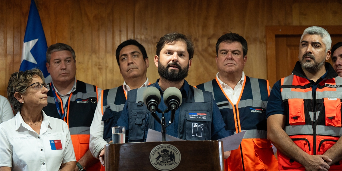 S.E. el Presidente de la República, Gabriel Boric Font, se reúne con autoridades nacionales y regionales en la Región de La Araucanía