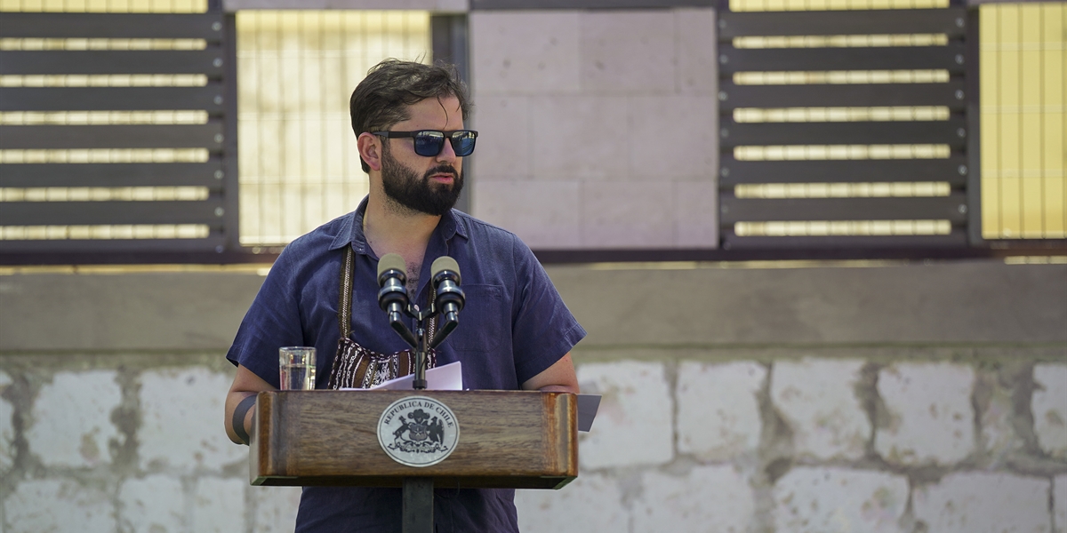 S.E. el Presidente de la República, Gabriel Boric Font, visita el Complejo Educacional Toconao e inaugura el Agua Potable Rural (APR) de Toconao