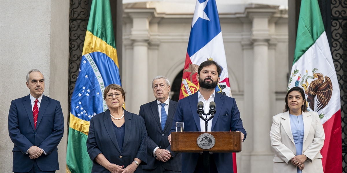 S.E. el Presidente de la República, Gabriel Boric Font, oficializa candidatura de la ex Presidenta Michelle Bachelet a la Secretaría General de la ONU