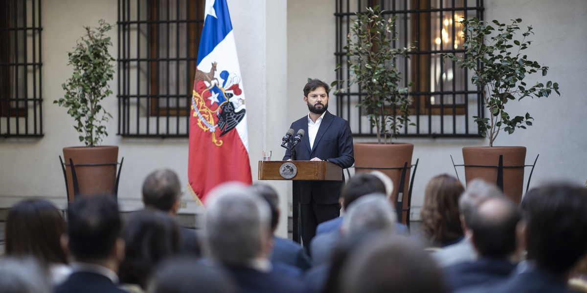 S.E. el Presidente de la República, Gabriel Boric Font participa del lanzamiento de la Memoria Institucional del Ministerio de Relaciones Exteriores 2022 - 2026