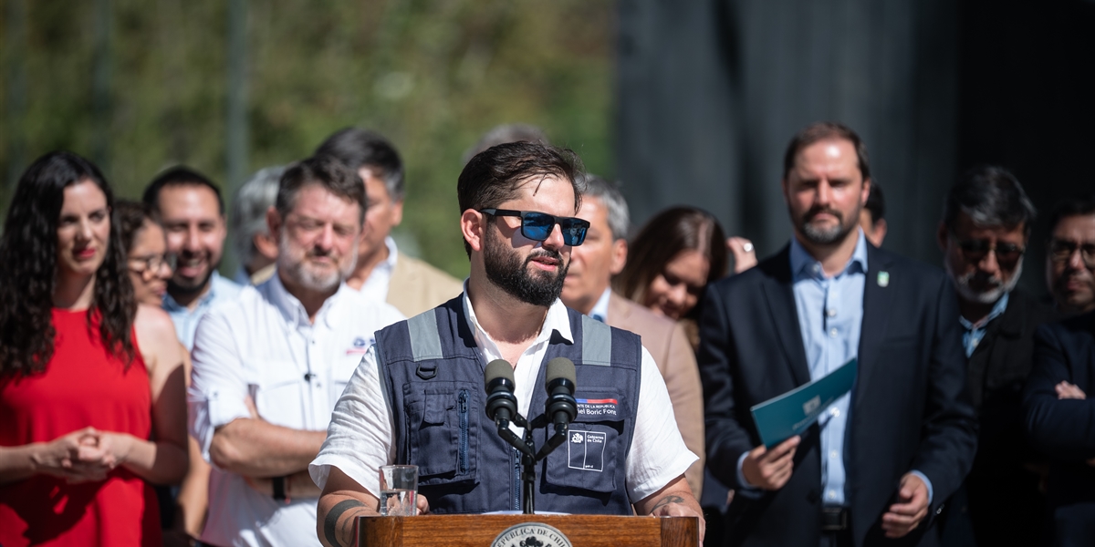 S.E. el Presidente de la República, Gabriel Boric Font, encabeza la inauguración del proyecto Nueva Alameda Providencia