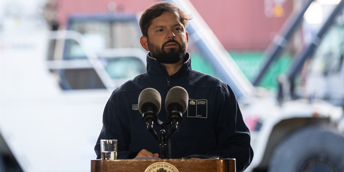 S.E. el Presidente de la República, Gabriel Boric Font, encabeza la presentación de los avances de infraestructura portuaria para el desarrollo de la región de Magallanes