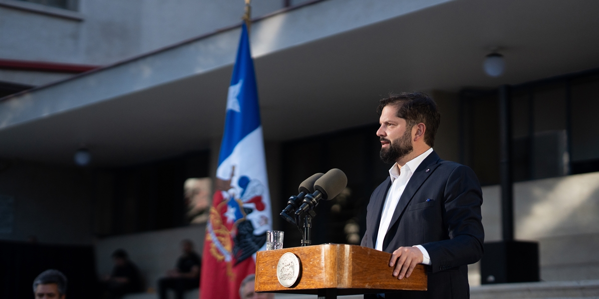 S.E. el Presidente de la República, Gabriel Boric Font, participa de la inauguración de las obras de mejoramiento de la Escuela de Derecho de la Universidad de Chile